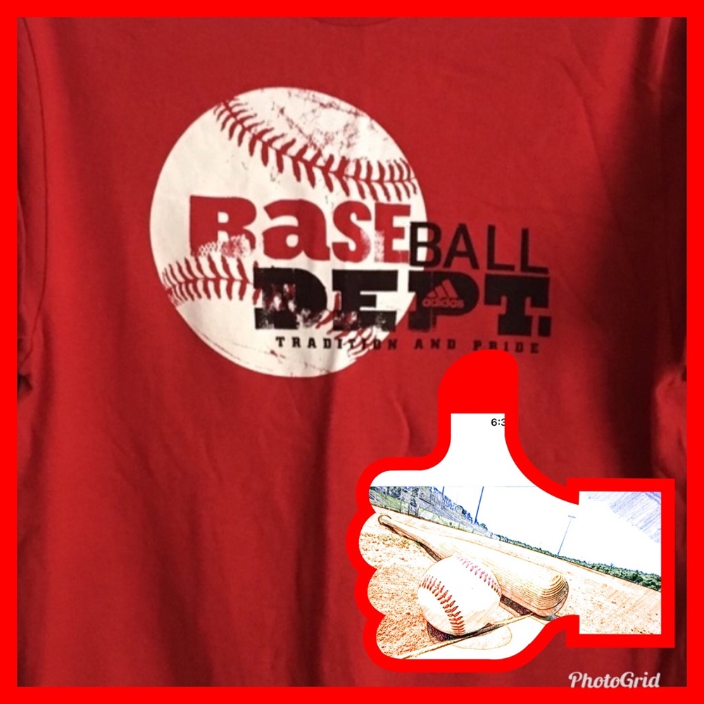 🌻 Adidas Youth XL Baseball Shirt